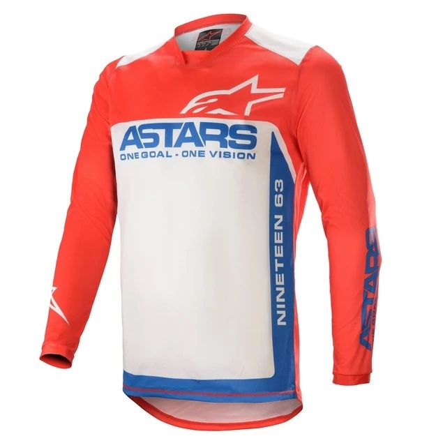 Alpinestars Racer Supermatic Jersey Brt Red Blue off White